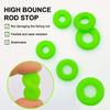 10Pcs Retaining Protector Fishing Pole Anti-Slip Stopper Fish Rod Stand Stop Silicone Ring Anti-Skid Hand Rod Stopper Clip