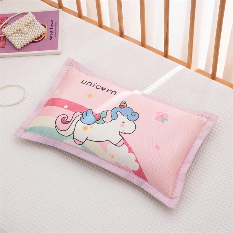 OLOMM Cartoon Ice Silk Buckwheat Pillow 25x40cm