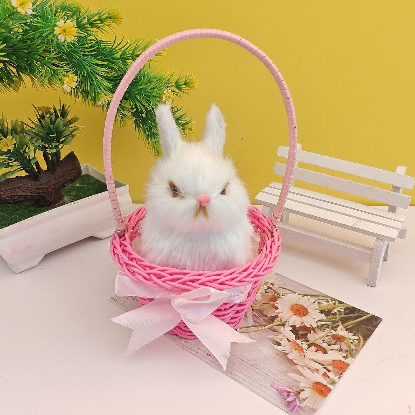 

Пасхальный кролик Декор Животное Фигурка Реалистичный Милый Мультфильм Подарочный Орнамент Украшение Для Вечеринки белый