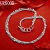 925 Sterling Silver Exquisite Tassel Bead Necklace - Banquet Gift Jewelry