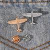Simple Mini Airplane Brooch Pricked Horse Pin Badge Suit Shirt Accessory