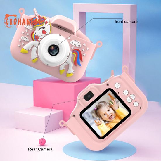 1 Set Kids Camera - Dual Lens Camera with Selfie Function, High-Resolution Children Photography Toy for Photo Video