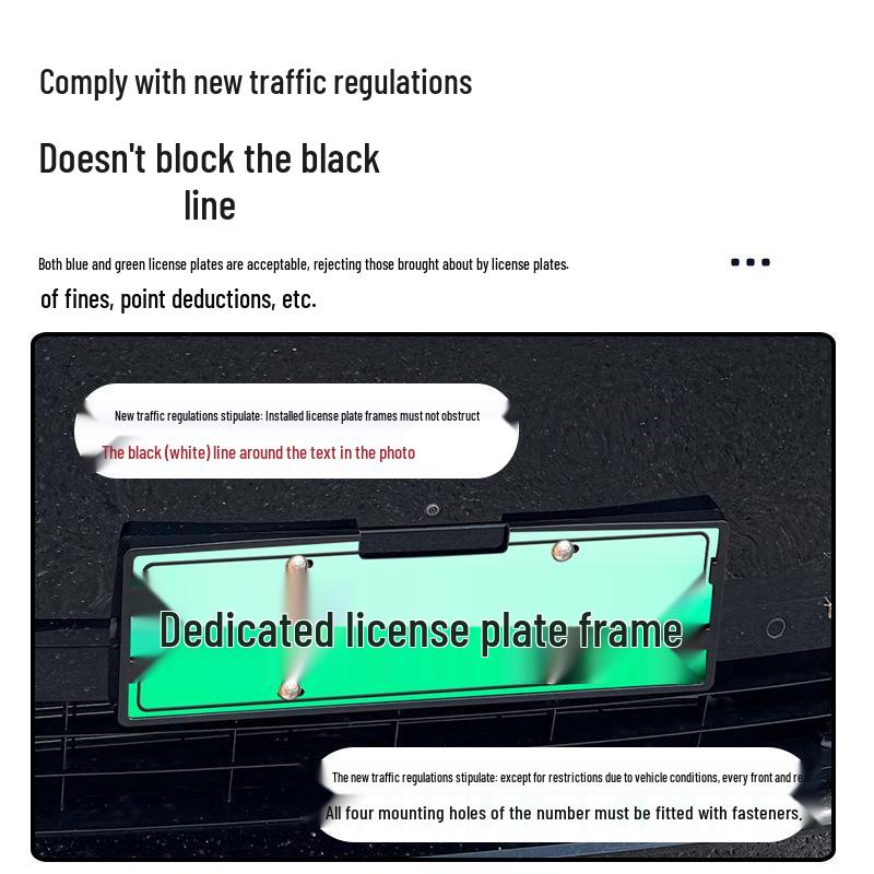 Xiaopeng X9 Electric Vehicle New Energy License Plate Frame & Holder