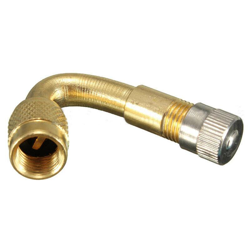 2 Stück 45° Winkel Reifenventilverlängerungsadapter Motorrad Motorroller Auto Fahrrad