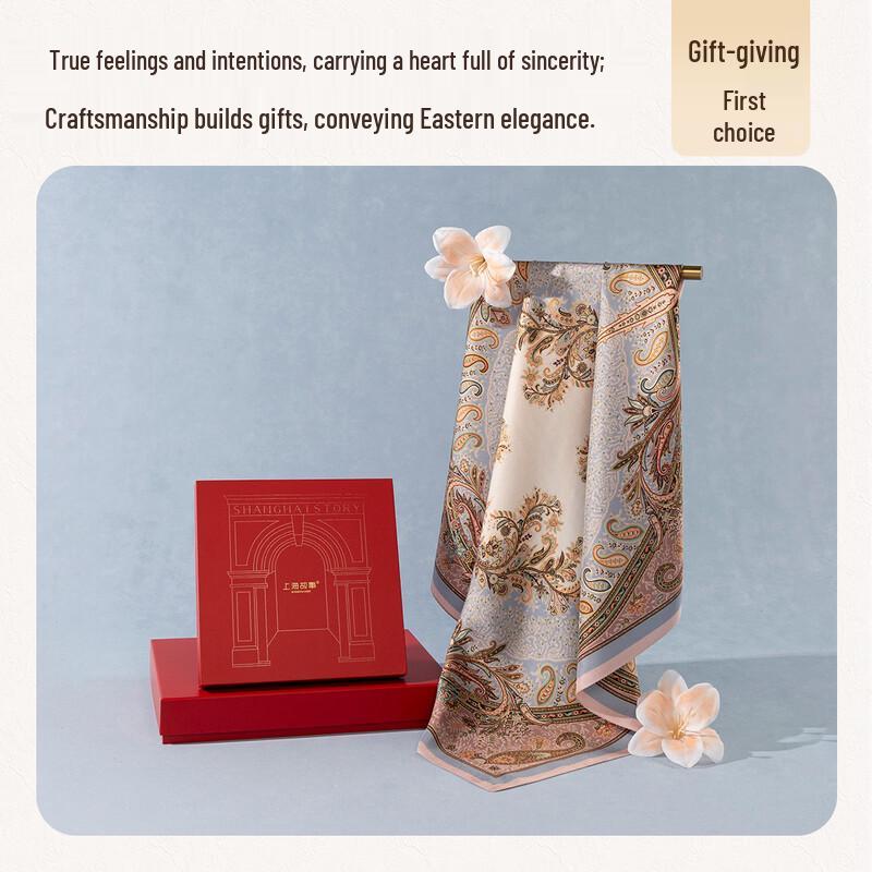Shanghai Story Women's 100% Mulberry Silk Scarf