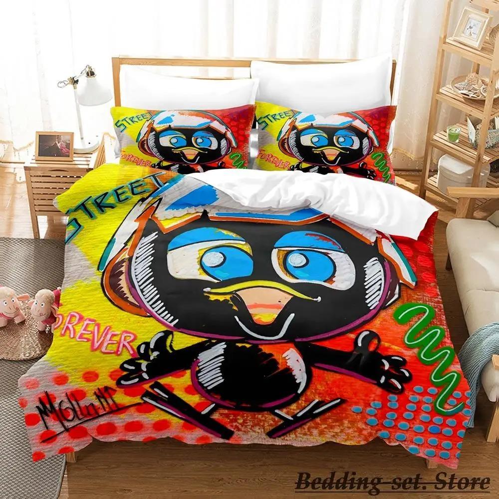 Calimero Bedding Set Single Twin Full Queen King Size Bed Set Aldult Kid Bedroom Duvetcover Sets 3d Anime Kawaii Bed Tool