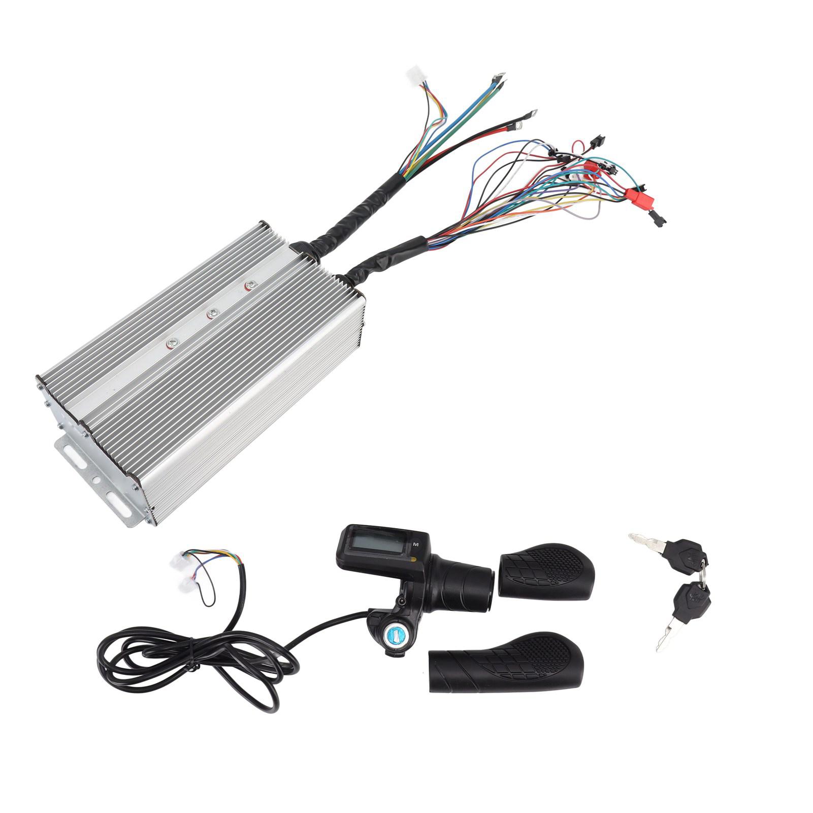 

Комплект контроллера для электровелосипеда 36 В 48 В 2000-3000 Вт Контроллер для электросамоката Панель ЖК-дисплея с половиной ручки