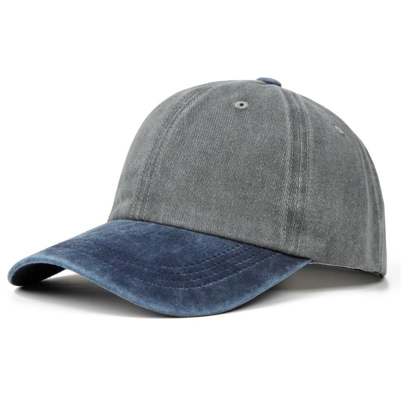 Hat Women S Spring And Summer Retro Denim Washed Baseball Cap Men S Versatile Student Naked Color Matching Embroidered Cap Adjustable