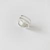 925 Silver Korean Geometric Twist Woven Open Ring Female Fashion Personality Simple Trend Retro Cool Jewelry
