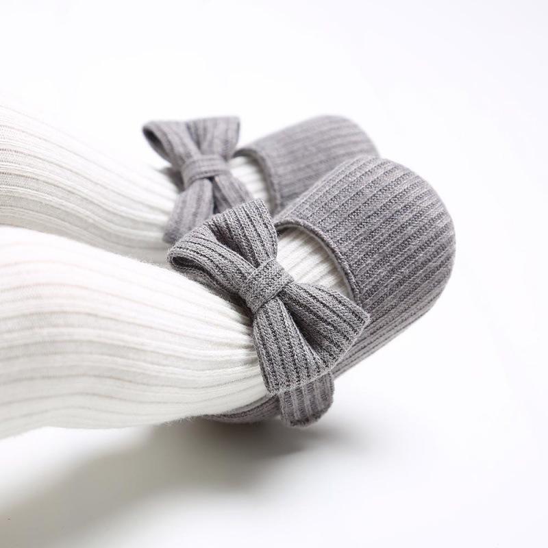 Baby Bow Knot Non-slip Toddler Shoes, Breathable Soft Sole for 0-18 Months