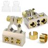 Battery Terminal Connectors,0/2/4/6/8/10 AWG Battery Terminals,Heavy Duty Car Battery Terminal,Top Post Multiple Battery Terminal,Positive Negative