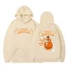 Unisex Hooded Sweatshirt With Astronaut Print Loose Fit Casual Sportswear Men Women Teens