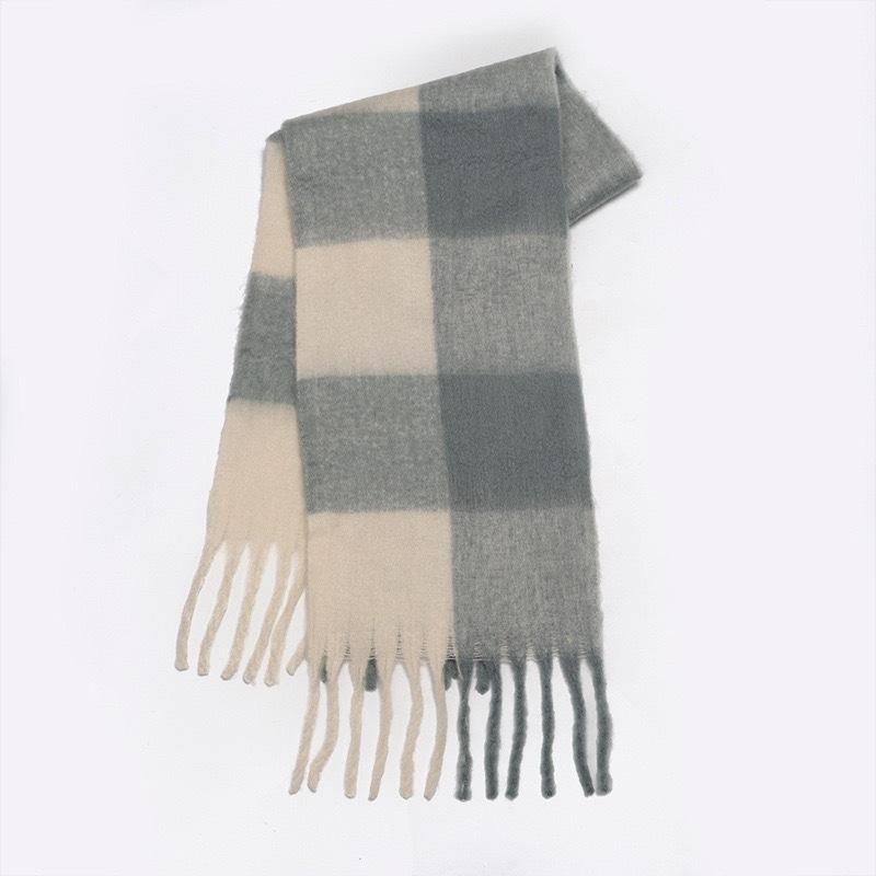Winter new high-end thickened warm scarf Women's winter scarf Fashion commuting soft and comfortable scarf