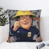 Fireman Sam Pillowcase Polyester Cushion Cover Decorations Kids Movies Hero Throw Pillow Case Cover Home Zippered 45X45cm