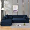 Couch Cover 2-Seater Sofa, Sofa Bed, Navy Blue