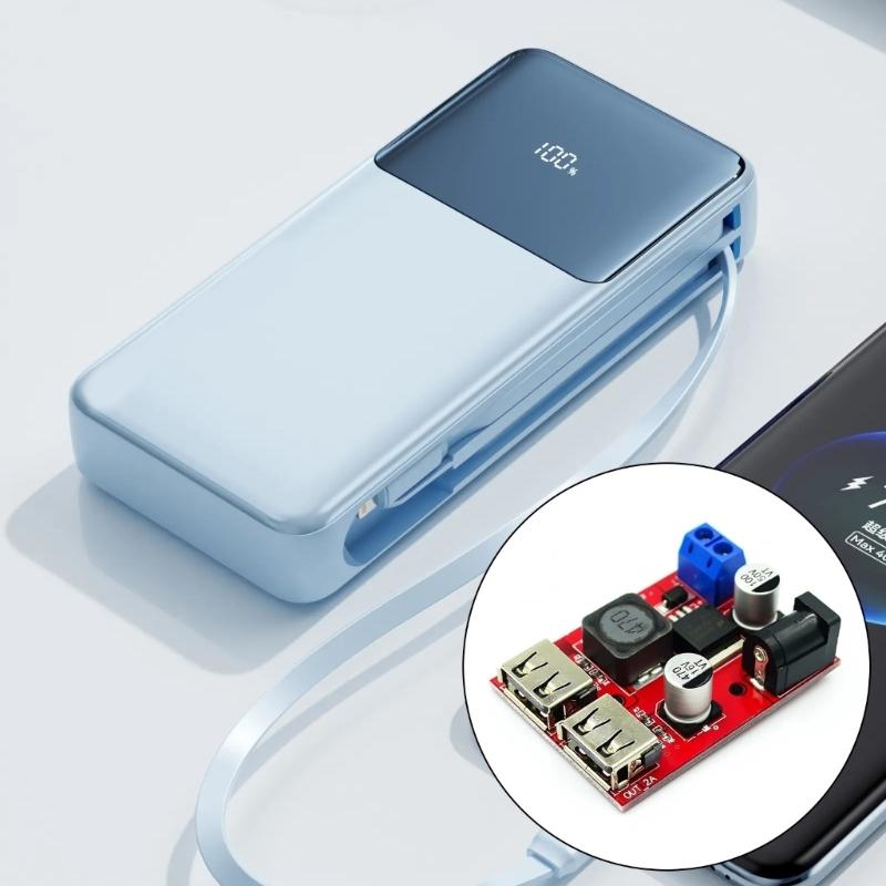 Versatile DCBuck Converters Module with Double USB Port for 5V 3A Charging from 9V/12V/24V/36V Sources To 5V3A Output