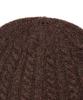 LEE Cable Knit Beanie Brown