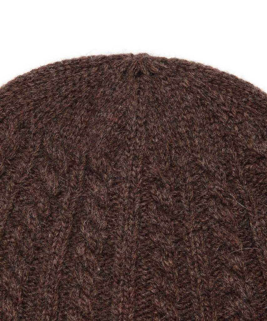 LEE Cable Knit Beanie Brown