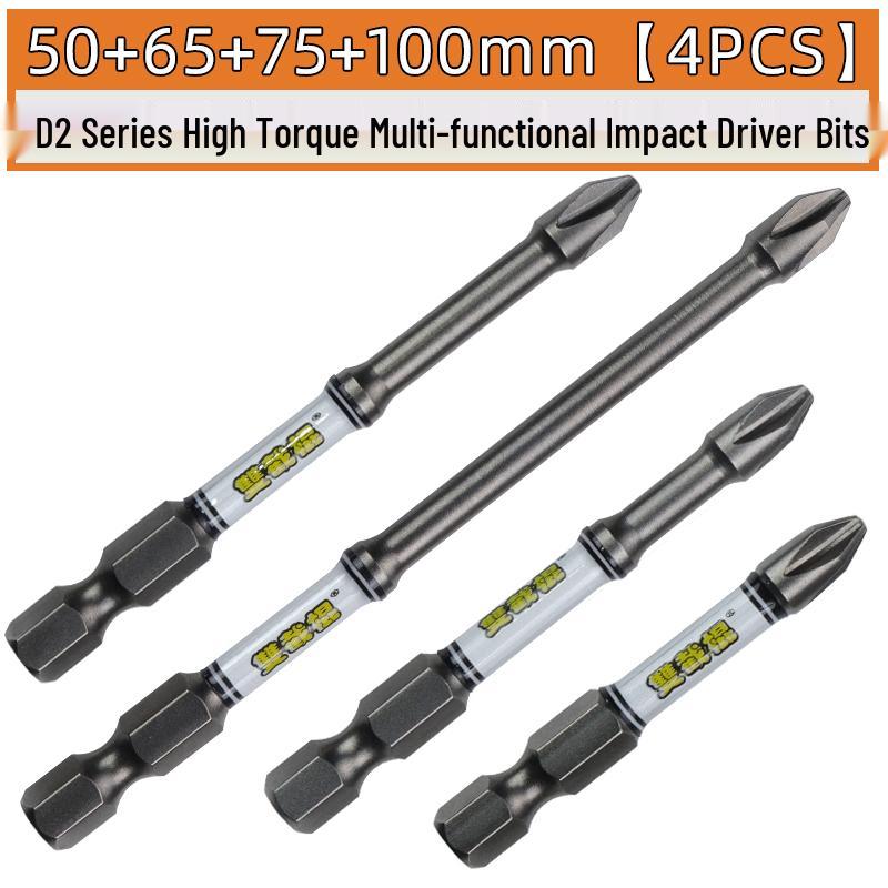 Nunchucks D2 Series Magnetic Alloy Steel Phillips Drill Bit - High Hardness & Impact Resistant
