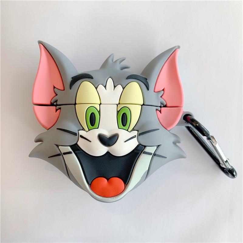 Cat and Mouse AirPods 4th Generation Pro2 Protective Case Apple 1/2/3 Generation Wireless Bluetooth Headset Couple