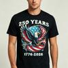 250 Years American Flag Creative Design Tshirt 1776 2026 250th Anniversary USA TShirt Patriotism Mens Fashion Casual Cotton T