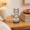 Hydroponic Plant Pot Cat Flower Holder, Multifunctional Desktop Vase Pen Organizer for Eco-friendly Holder Small Plants, Minimalist Stand with