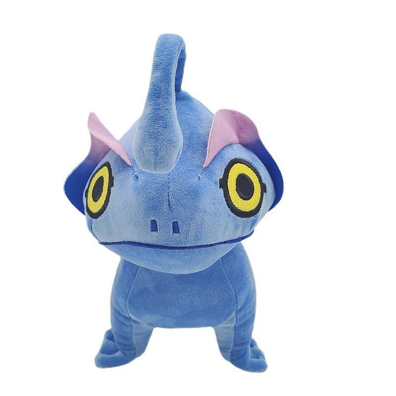 Kawaii Blue Ocean Beast Plush Toy Movie Anime Monster Hunter Anime Blue Shark Plush Cartoon Doll Christmas Gift Kid