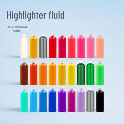 Peinture Fluide Acrylique Ours Brillant - Bouteille de 500 ml pour le Bricolage et la Peinture Manuelle des Enfants