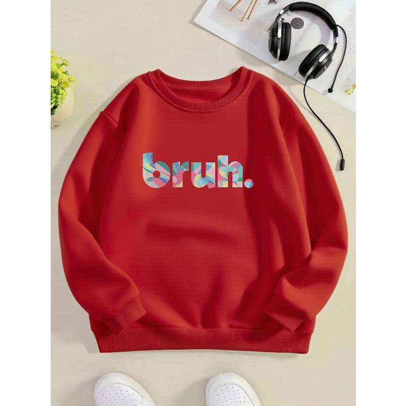 Kids Sweatshirt,Crew Neck Sweatshirt with Fashionable Halloween Print and Football Accessories Trendy Top,Casual Daily Sweatshirt 110