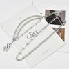 Needle Buckle Pearl Rhinestone Woven Metal Waist Chain Men and Women Hip-hop Fashion Light Luxury Dress Accessories Belt Women