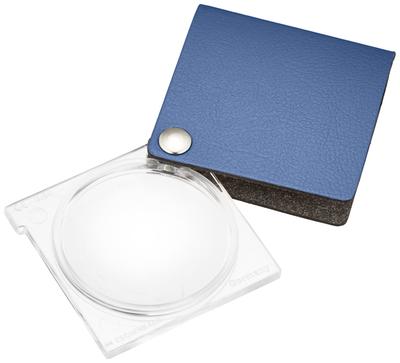 Eschenbach ESCHENBACH Portable Magnifying Economical Handheld Royal Blister Glass, Magnifier, Blue, Pack, 3.5x Magnification, 1730-331B