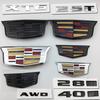 Estilo de Coche Emblema Frontal Cubierta Trasera del Maletero Pegatina para XT6 25T 28T 40T AWD Insignia de Decoración de Desplazamiento Trasero del Automóvil
