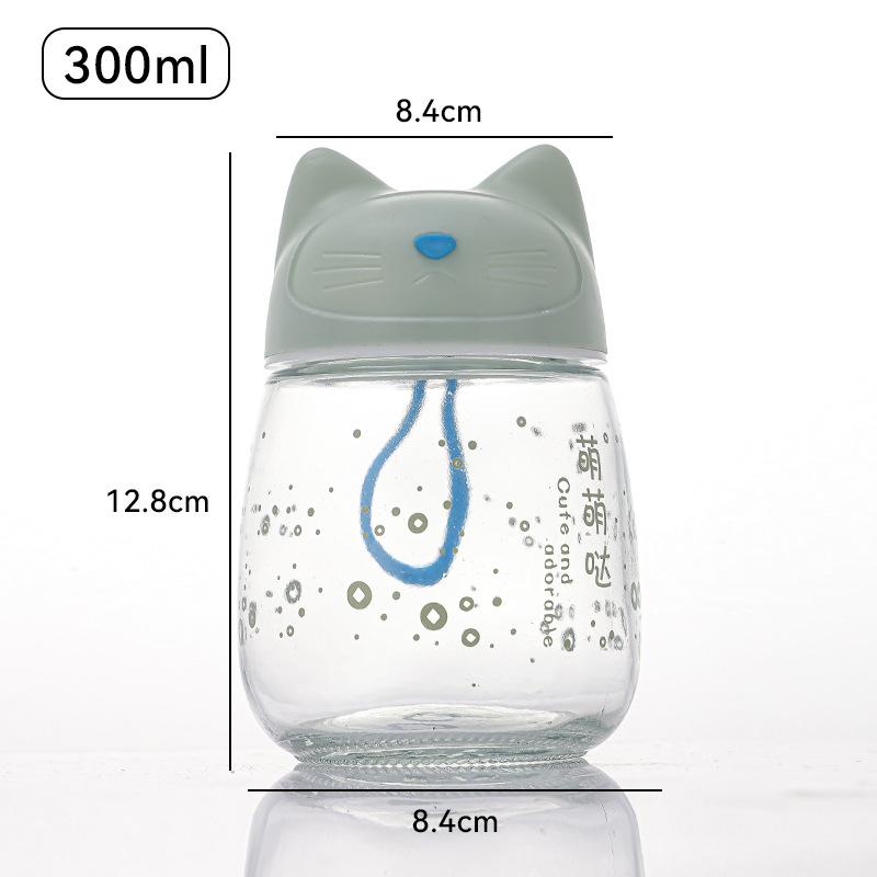 Cartoon Cute and Creative Animal Water Cup with High Appearance, Instagram Style Chubby Cup, Casual Cup, Student Girl Gift Water Cup