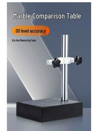 Digital Dial Indicator Stand with Marble Base, Height Gauge, and Measuring Seat