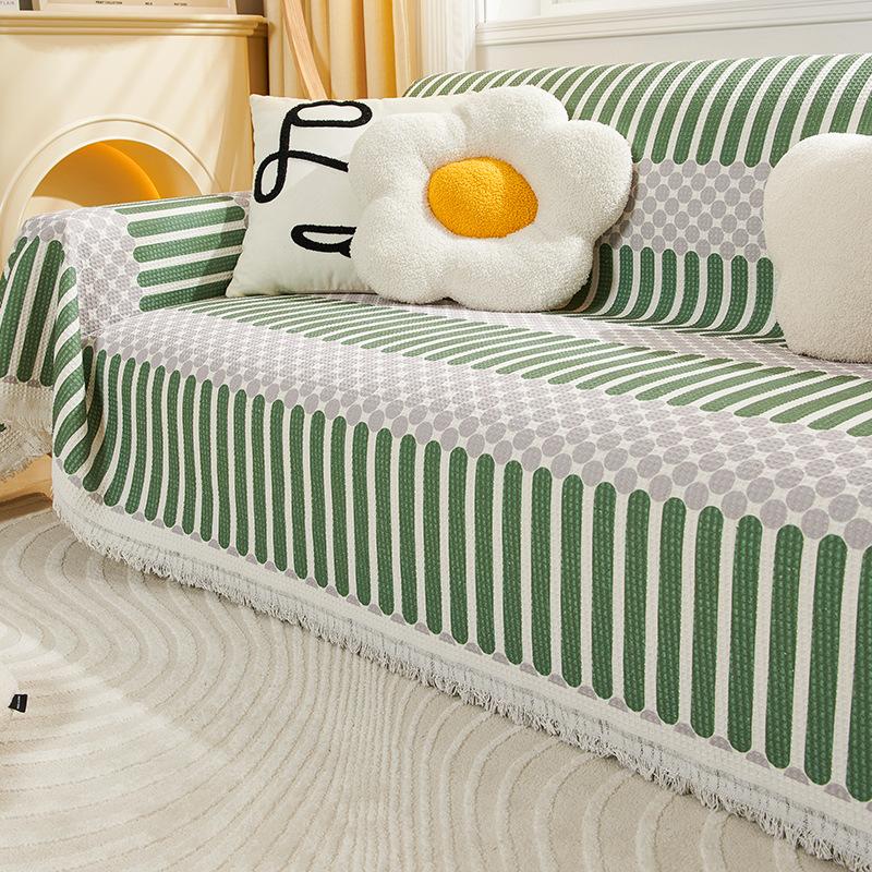 New Sofa Cover Cloth Four Seasons Universal Full Covered Oversized Straight Row Sofa Towel Fresh Sofa Cover Blanket