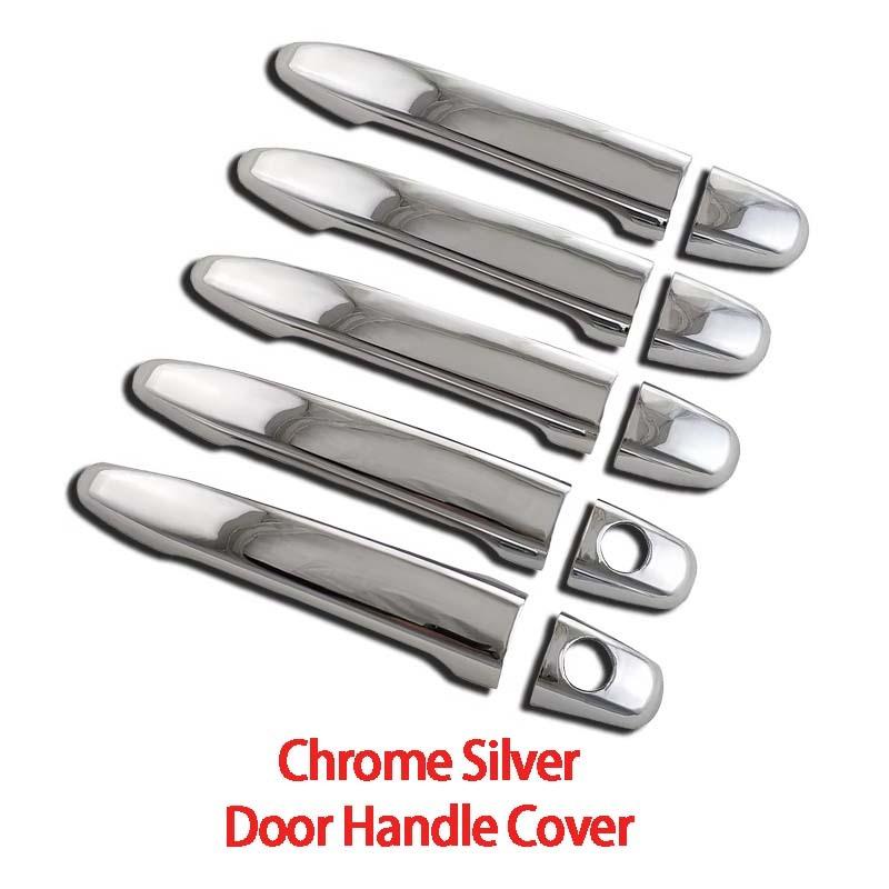 Abs Chrome Plated Silver Car Door Handle Cover For Toyota Land Cruiser Prado Fj120 2003 - 2009 Car Accessories Exterior Decorate