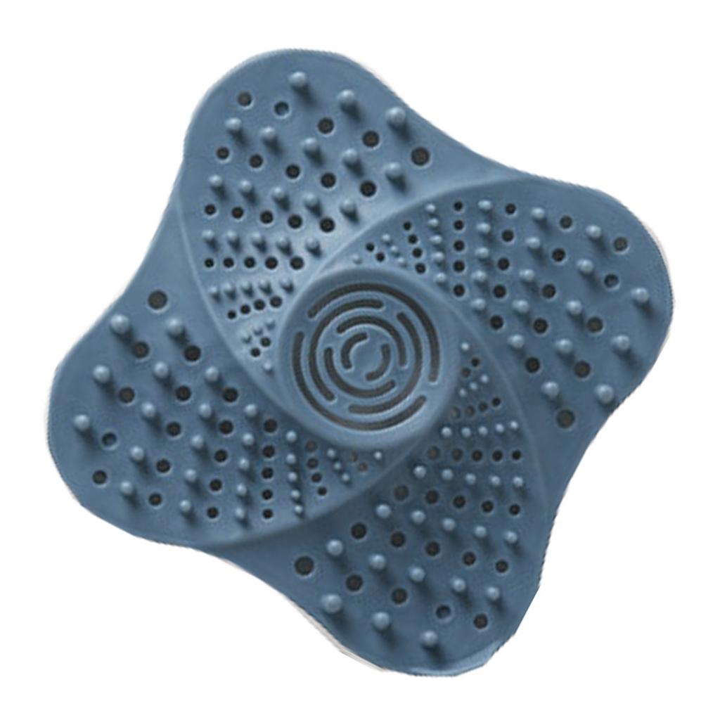 Shower Drain Hair Catcher Prevent Clogging Reusable Silicone Floor Drain Filter Cover for Bathroom