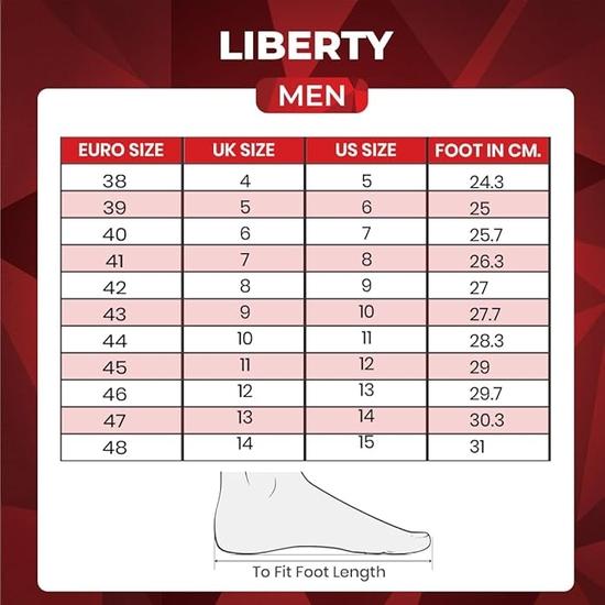 Liberty Fortune RLE-102 Slip-on Loafers for menn med TPR-såle | Yttersåle i mykt lær | Polstret innersåle i skum | Komfortabelt og dempet fotseng