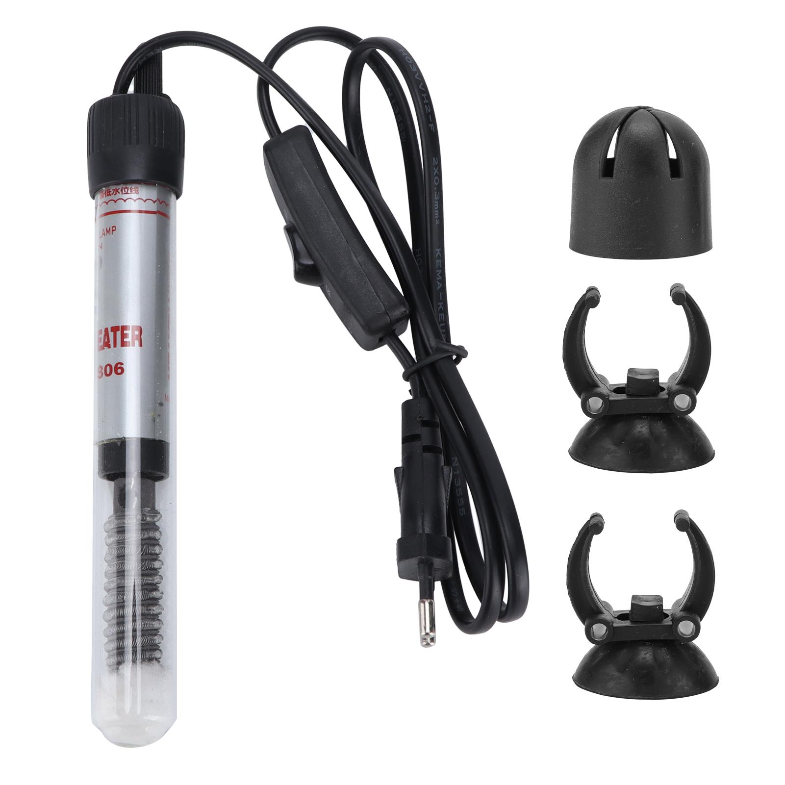 Нагреватель для аквариума Погружной нагреватель для аквариума Нагреватель для рыб Регулируемая мощность для пресной воды ЕС Pl