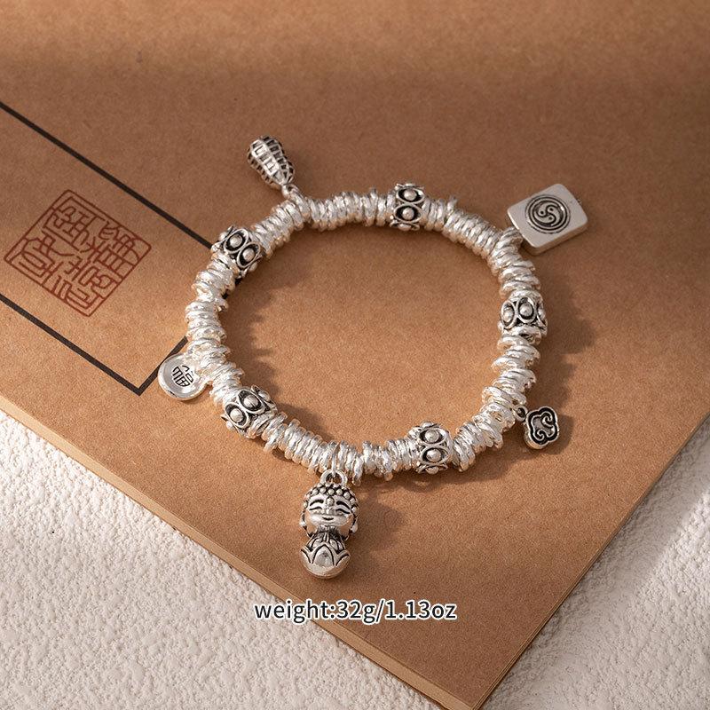 New Chinese Lucky Cat Coiling Bracelet Lucky Treasure Bracelet Fashion Retro Couple Gift Premium Hand Jewelry