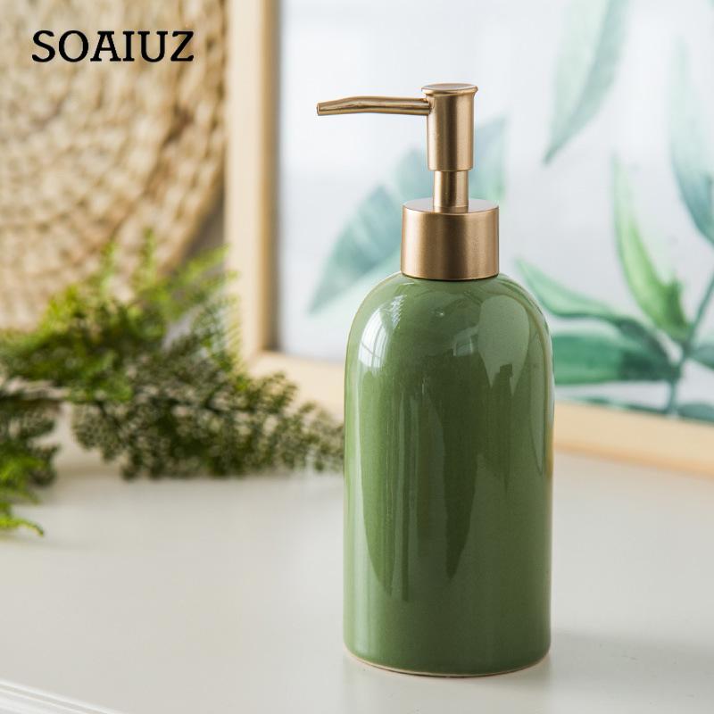 Ceramic Lotion Bottle Press Shampoo Body Wash Hand Sanitizer Dispenser Bottle