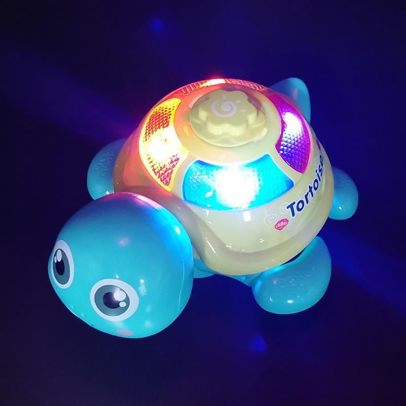 Electric Little Turtle Laying Eggs Music Light Crawling Cartoon Macey Turtle