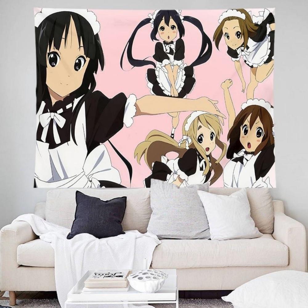LightOn Girls background cloth twodimensional girl bedroom dormitory decoration homestay bedside atmosphere anime tapestry