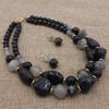Noble Beaded Necklace Fashion Wear-resistant Ideal Gift Female Dangle Earrings Set