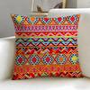 Ikat Pattern Cushion Cover Soft & Easy-Wash Pillow Case – Versatile For Couch, Bed, Travel And Office