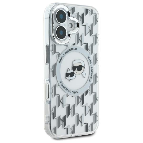Karl Lagerfeld Klhmp16Shmckmht Iphone 166.1 Průhledný/Transparentní Iml Monogram Karl&Choupette Head Magsafe