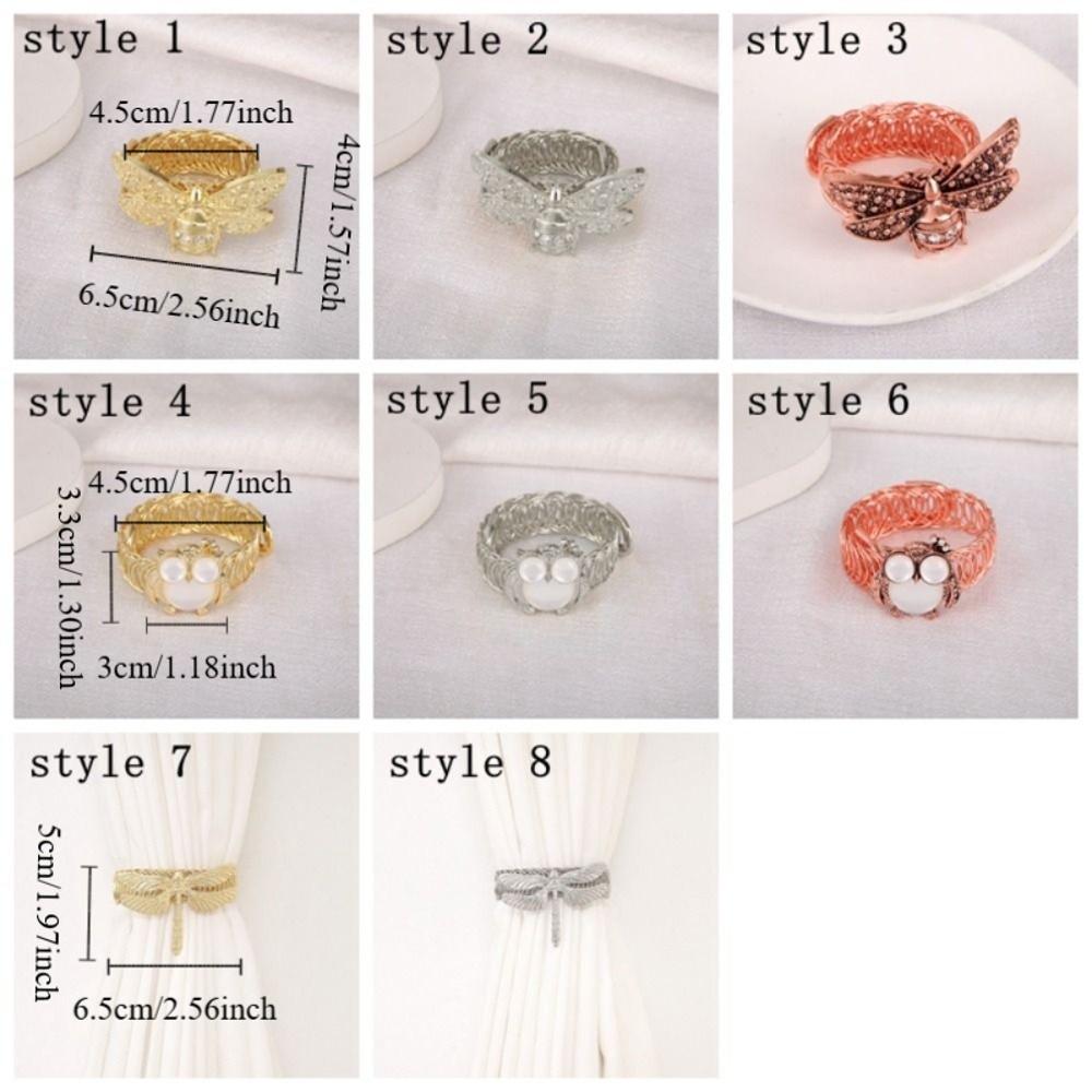 Exquisite Bee Curtain Straps Clips Luxury Curtain Holdbacks Stylish Owl Curtain Buckle  Dining Room