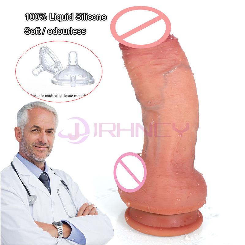 Super Realistic Dildo For Women Huge Silicone Penis Female Masturbation Fake Dildo with Suction Cup Adult Sex Games No Vibrator