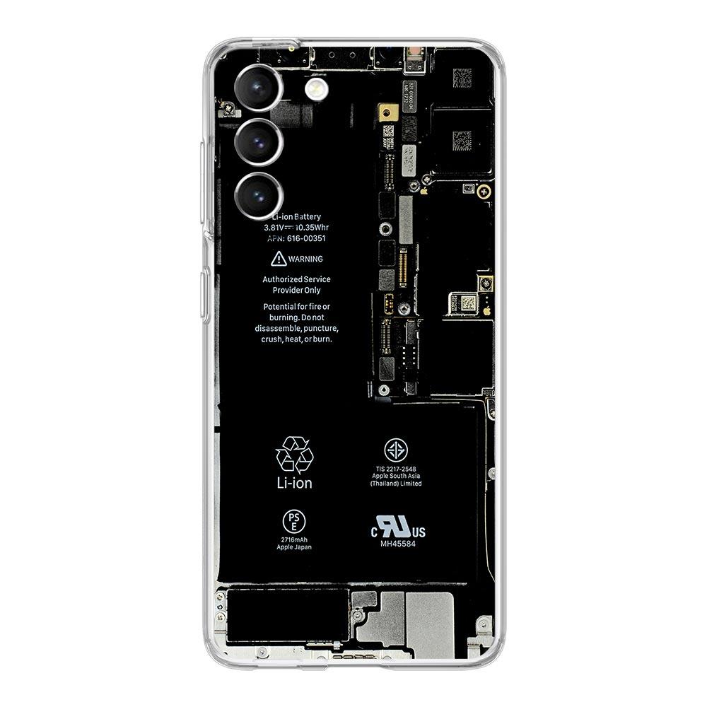 Transparente Handyhülle für Samsung Galaxy S25 S24 S23 S22 S20 S21 FE Ultra S25 Edge Plus Hüllen Hauptplatine Muster