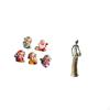 Fortune Wealth Resin Figurines And Tribal Lady Statue Tabletop Sculpture Decorative Ornament for